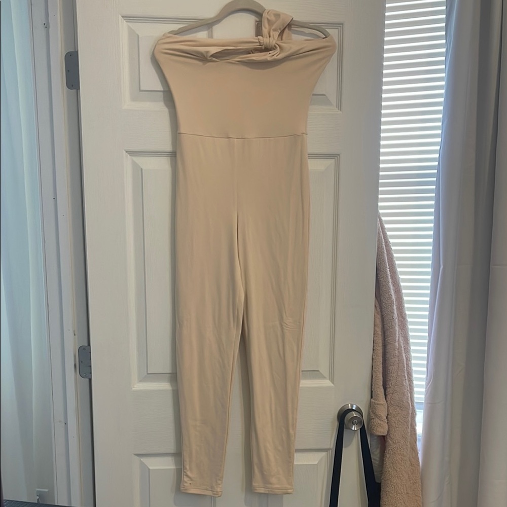 Elegant Cream Jumpsuit